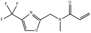 N-methyl-N-((4-(trifluoromethyl)thiazole-2-yl)methyl)propenamide Structure