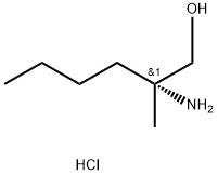 (R)-2-amino-2-methylhexan-1-ol HCL Structure