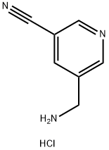 3-Pyridinecarbonitrile, 5-(aminomethyl)-, hydrochloride (1:1) Structure