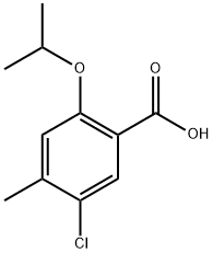 5-chloro-2-isopropoxy-4-methylbenzoic acid Structure