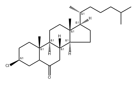 3β-Chlorocholestan-6-one Struktur