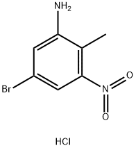 5-bromo-2-methyl-3-nitroaniline hydrochloride Struktur