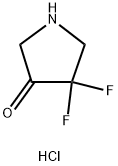 3-Pyrrolidinone, 4,4-difluoro-, hydrochloride (1:1) Structure