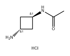 Acetamide, N-(trans-3-aminocyclobutyl)-, hydrochloride (1:2) Structure