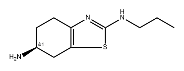 2,6-Benzothiazolediamine, 4,5,6,7-tetrahydro-N2-propyl-, (6S)- Structure