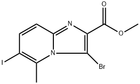 2208043-88-1 methyl 3-bromo-6-iodo-5-methylimidazo[1,2-a]pyridine-2-carboxylate