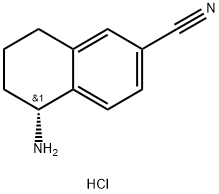 2-Naphthalenecarbonitrile, 5-amino-5,6,7,8-tetrahydro-, hydrochloride (1:1), (5R)-|(R)-5-氨基-5,6,7,8-四氢萘-2-甲腈盐酸盐