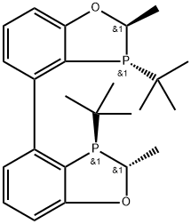 (2R,2'R,3R,3'R)-3,3'-二叔丁基-2,2'-二甲基-2,2',3,3'-四氢-4,4'-二苯并[D][1,3]氧杂磷杂环戊烯 结构式