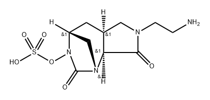 Sulfuric acid, mono[(1R,4R,5aS,8aS)-7-(2- aminoethyl)octahydro-2,8-dioxo-3H-1,4- methanopyrrolo[3,4-d]-1,3-diazepin-3-yl] ester Structure