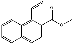 Methyl 1-formyl-2-naphthalenecarboxylate 化学構造式