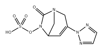 7-oxo-3-(2H-1,2,3-triazol-2-yl)-1,6-diazabicyclo[3.2.1]oct-3-en-6-yl hydrogen sulfate Structure