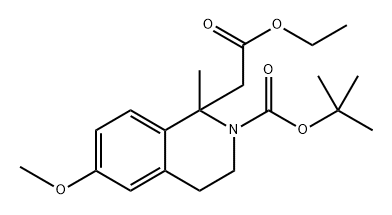 tert-butyl 1-(2-ethoxy-2-oxoethyl)-6-methoxy-1-methyl-3,4-dihydroisoquinoline-2(1H)-carboxylate|