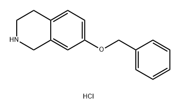 Isoquinoline, 1,2,3,4-tetrahydro-7-(phenylmethoxy)-, hydrochloride (1:1) Structure