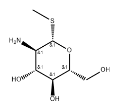 .beta.-D-Glucopyranoside, methyl 2-amino-2-deoxy-1-thio- Struktur