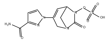 Sulfuric acid, mono[3-[3-(aminocarbonyl)-1Hpyrazol-1-yl]-7-oxo-1,6-diazabicyclo[3.2.1]oct3-en-6-yl] es|SULFURIC ACID, MONO[3-[3-(AMINOCARBONYL)-1HPYRAZOL-1-YL]-7-OXO-1,6-DIAZABICYCLO[3.2.1]OCT3-EN-6-YL