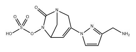 3-[3-(Aminomethyl)-1H-pyrazol-1-yl]-7-oxo-1, 6-diazabicyclo[3.2.1]oct-3-en-6-yl hydrogen sulfate Structure