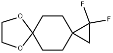 1,l-difluoro-7,10-dioxadispiro[2. 2. 4. 2]dodecan e Struktur