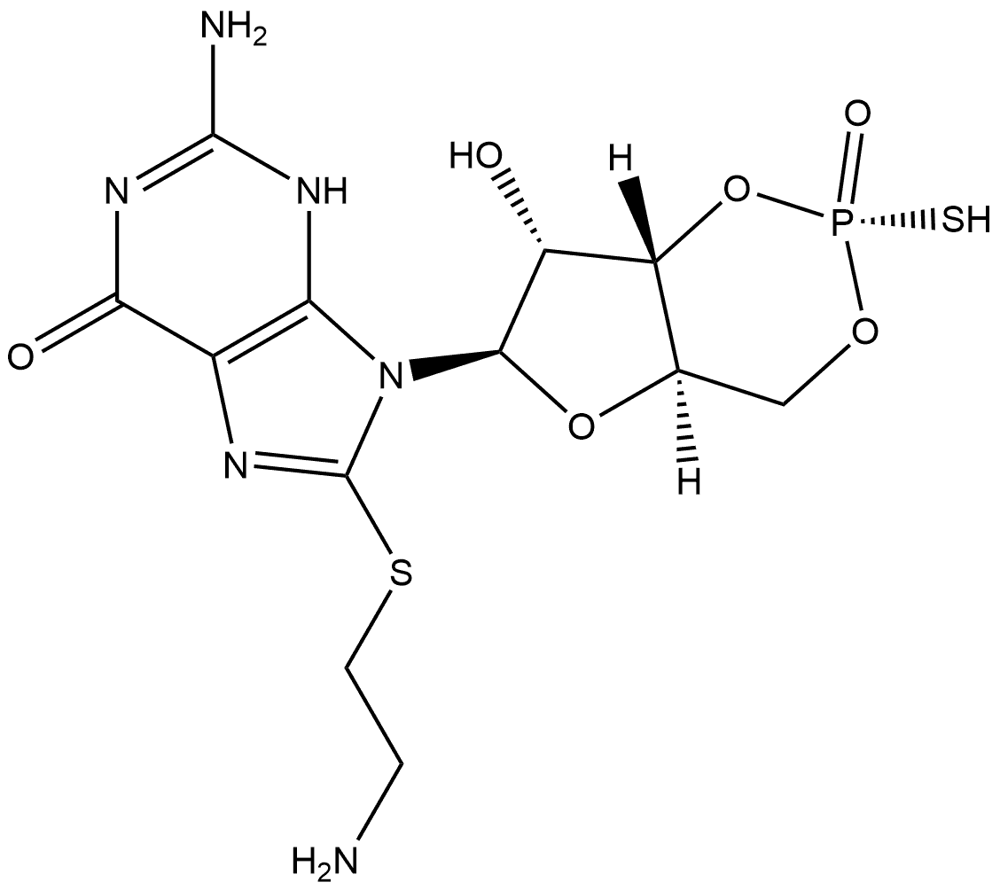 Rp-8-AET-cGMPS 结构式