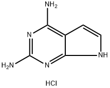 7H-pyrrolo[2,3-d]pyrimidine-2,4-diamine hydrochloride Structure