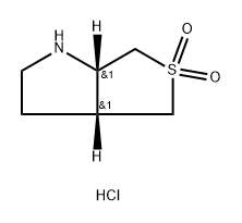 RAC-(3AR,6AS)-HEXAHYDRO-1H-5LAMBDA6-THIENO[3,4-B]PYRROLE-5,5-DIONE HYDROCHLORIDE, CIS, 2219419-10-8, 结构式