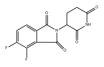 2-(2,6-二氧哌啶-3-基)-4,5-二氟吲哚-1,3-二酮 结构式