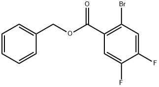 2-溴-4,5-二氟苯甲酸苄酯, 2222115-65-1, 结构式