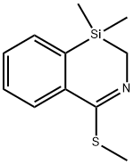 1,1-Dimethyl-4-(methylthio)-1,2-dihydrobenzo[d][1,3]azasiline Struktur