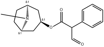 Benzeneacetic acid, α-formyl-, (3-endo)-8-methyl-8-azabicyclo[3.2.1]oct-3-yl ester Structure