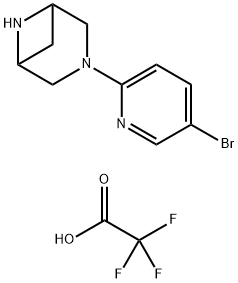 3,6-Diazabicyclo[3.1.1]heptane, 3-(5-bromo-2-pyridinyl)-, 2,2,2-trifluoroacetate (1:2)|3,6-二氮杂双环[3.1.1]庚烷,3-(5-溴-2-吡啶基)-,2,2,2-三氟乙酸盐(1:2)