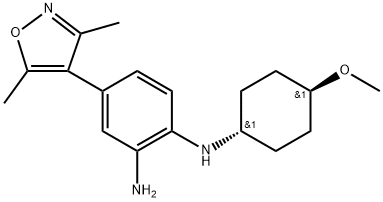 4-(3,5-dimethylisoxazol-4-yl)-N1-((1r,4r)-4-methoxycyclohexyl)benzene-1,2-diamine|4-(3,5-二甲基异噁唑-4-基)-N1-((1R,4R)-4-甲氧基环己基)苯1,2-二胺