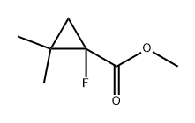 Methyl 1-Fluoro-2,2-dimethylcyclopropanecarboxylate 化学構造式