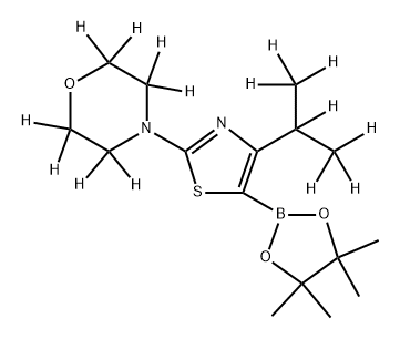 2223031-11-4 [4-(iso-Propyl)-2-morpholino-d15]-thiazole-5-boronic acid pinacol ester