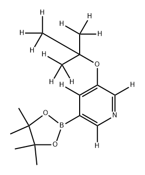 5-[(tert-Butoxy)pyridine-d12]-3-boronic acid pinacol ester Struktur