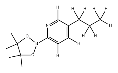 5-[(n-Propyl)pyridine-d10]-2-boronic acid pinacol ester Struktur