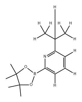 6-[(iso-Propyl)pyridine-d10]-2-boronic acid pinacol ester Structure