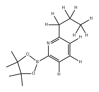 6-[(n-Propyl)pyridine-d10]-2-boronic acid pinacol ester,2223054-90-6,结构式