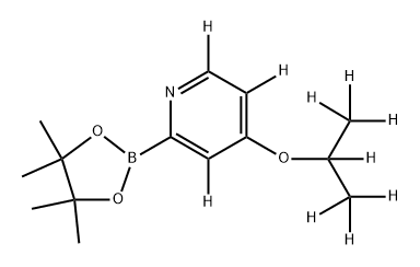 4-[(iso-Propoxy)pyridine-d10]-2-boronic acid pinacol ester Structure