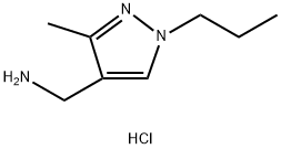 (3-methyl-1-propyl-1H-pyrazol-4-yl)methanamine dihydrochloride Structure