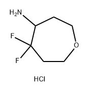 5,5-difluorooxepan-4-amine hydrochloride Structure