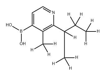 [2-(sec-Butyl)-3-methyl-d12]-pyridine-4-boronic acid Structure