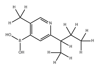 [3-Methyl-6-(sec-butyl)-d12]-pyridine-4-boronic acid Structure