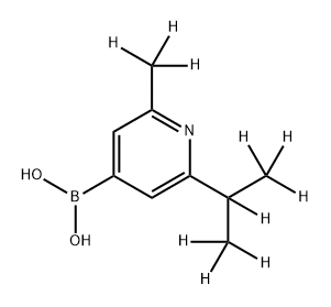 [2-Methyl-6-(iso-propyl)-d10]-pyridine-4-boronic acid 结构式