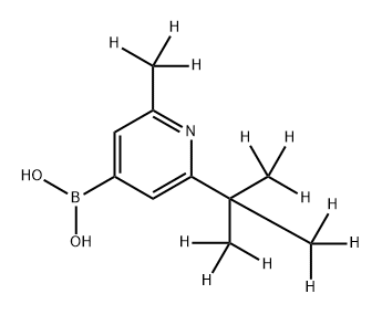 [2-Methyl-6-(tert-butyl)-d12]-pyridine-4-boronic acid Struktur