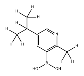 [2-Methyl-5-(iso-propyl)-d10]-pyridine-3-boronic acid Structure