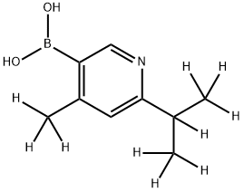 [4-Methyl-6-(iso-propyl)-d10]-pyridine-3-boronic acid Structure
