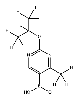 [2-(iso-Propoxy)-4-methyl-d10]-pyrimidine-5-boronic acid Structure