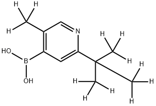 [3-Methyl-6-(tert-butyl)-d12]-pyridine-4-boronic acid Structure