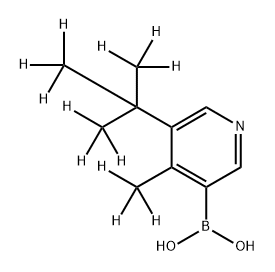 [4-Methyl-5-(tert-butyl)-d12]-pyridine-3-boronic acid Struktur