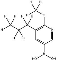 [5-(n-Propyl)-6-methoxy-d10)-pyridine-3-boronic acid Structure