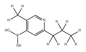 [2-(n-Propyl)-5-methyl-d10]-pyridine-4-boronic acid Structure